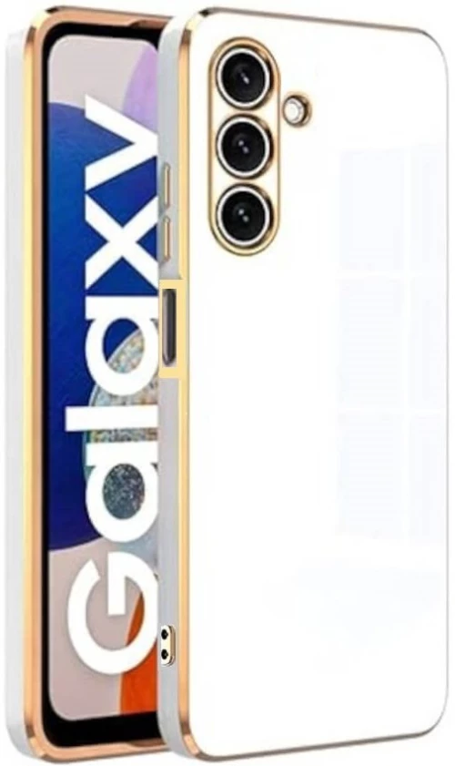Θήκη Samsung Galaxy A26 Bodycell Gold Plated Σιλικόνης - White (5206015081408)