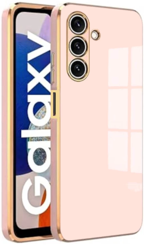 Θήκη Samsung Galaxy A26 Bodycell Gold Plated Σιλικόνης - Pink (5206015081392)