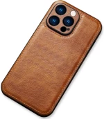 Θήκη iPhone 12 Pro Bodycell Prestige Backcover με Πλαίσιο Κάμερας - Brown (5206015068058)