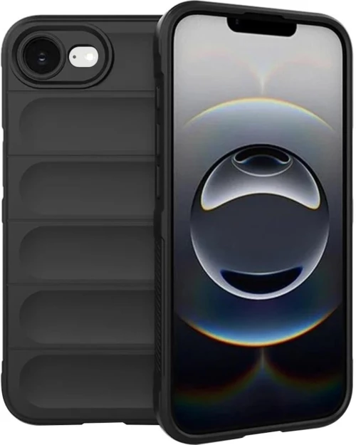 Θήκη iPhone 16e Techsuit Magic Shield Σιλικόνης - Black (5949419281356)