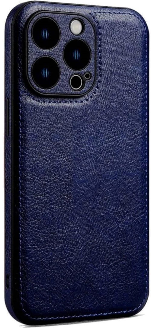 Θήκη iPhone 14 Pro Max Bodycell Prestige Backcover με Πλαίσιο Κάμερας - Blue (5206015068362)