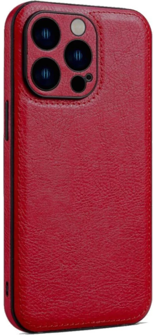 Θήκη iPhone 12 Pro Max Bodycell Prestige Backcover με Πλαίσιο Κάμερας - Red (5206015068102)