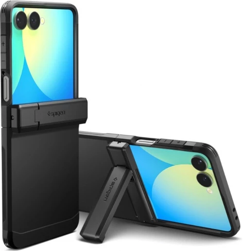 Θήκη Samsung Galaxy Z Flip7 Spigen Tough Armor Pro MagFit Ανθεκτική Σκληρή με Kickstand & MagSafe - Black (ACS09561)