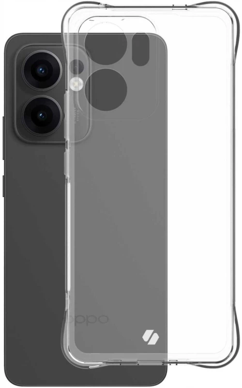 Θήκη Oppo Reno13 F 5G / FS 5G Spacecase Anti-Shock Διάφανη Σιλικόνης 1mm - Clear (5905719118877)