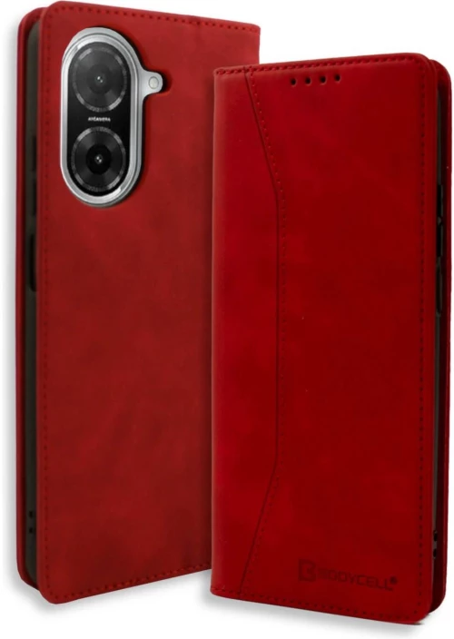 Θήκη Xiaomi Poco C71 Bodycell Book Case Πορτοφόλι - Red (5206015082221)