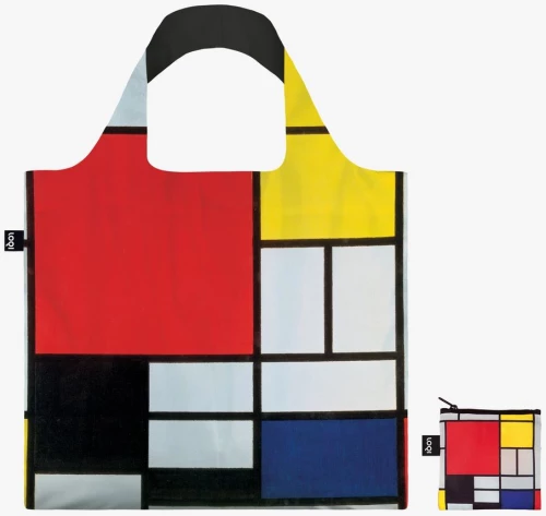 LOQI ΤΣΑΝΤΑ TOTE ΑΝΑΚΥΚΛΩΜΕΝΗ - PIET MONDRIAN COMPOSITION (#PM.CO.R)