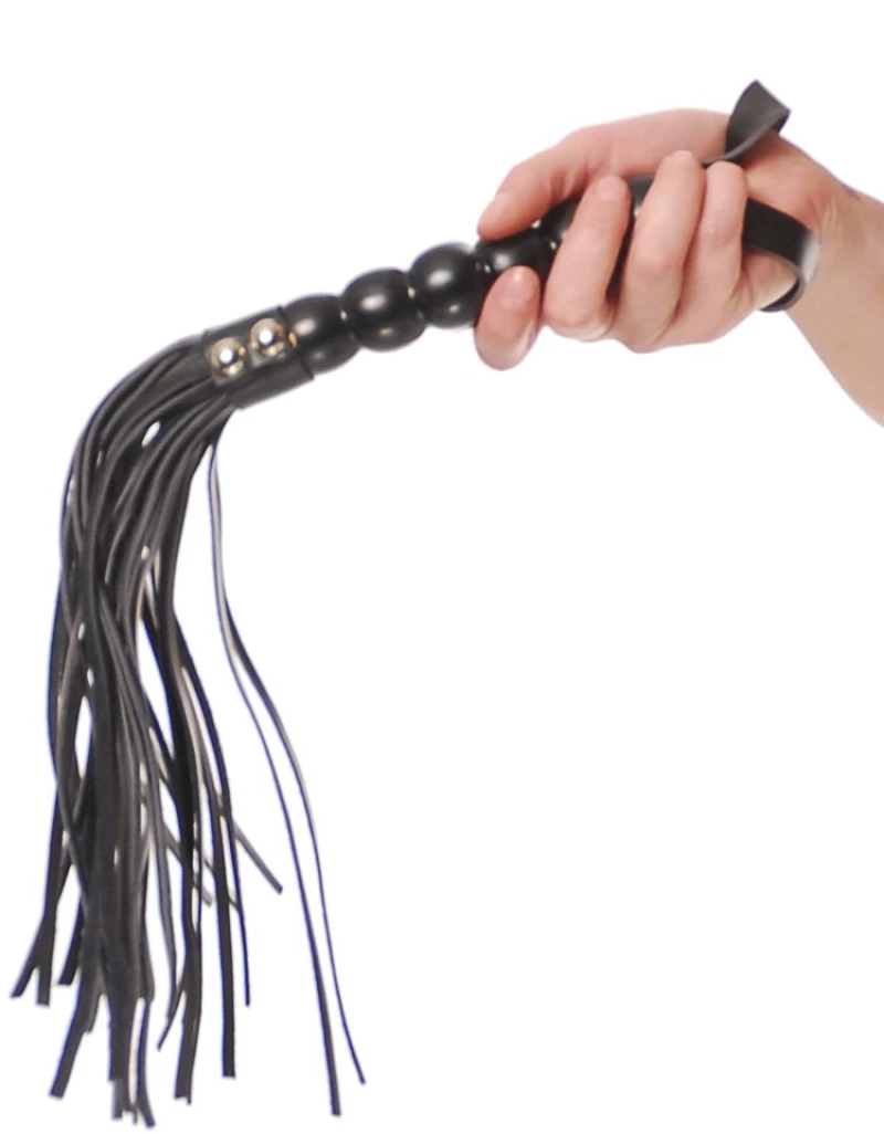 Μαστίγιο Fetish Fantasy Series Beaded Cat-o-Nine Tails Μαύρο