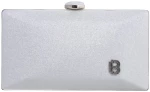 Τσάντα φάκελος clutch JH2236 - Ασημί Bag to Bag