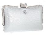 Τσάντα φάκελος clutch CK-6055 - Ασημί Bag to Bag