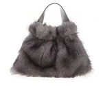 Γούνινη τσάντα QS-02 - Γκρι Bag to Bag