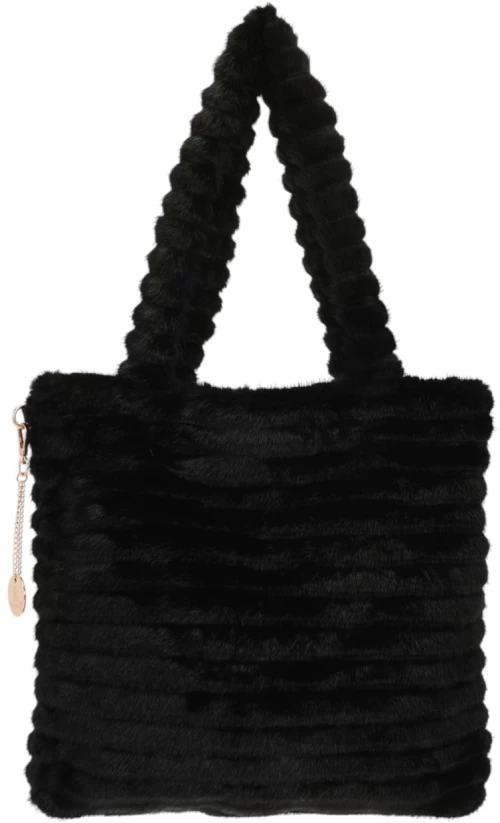 Γούνινη τσάντα XY2413 - Μαύρο Bag to Bag