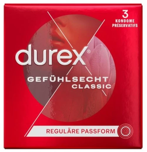 Durex Feel Classic -Προφυλακτικά 56mm 3τμχ