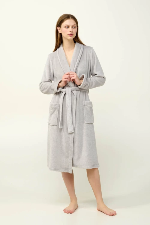Γυναικεία Σταυρωτή Ρόμπα Fleece - 23280