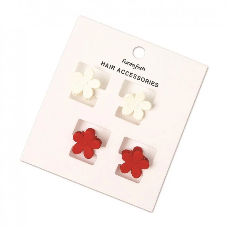 Σετ Hair Clip Funky Fish Flower Cherry Blossom  4τμχ 300-31005