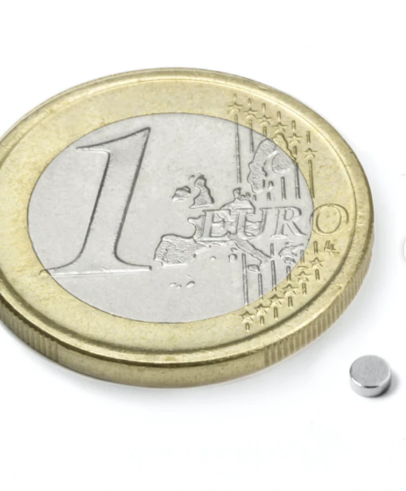 Μαγνήτης Δίσκος Φ2.5x3mm Νεοδυμίου Δύναμη Έλξης 150gr