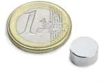 Μαγνήτης Δίσκος Φ10x7mm Νεοδυμίου Δύναμη Έλξης 3kg