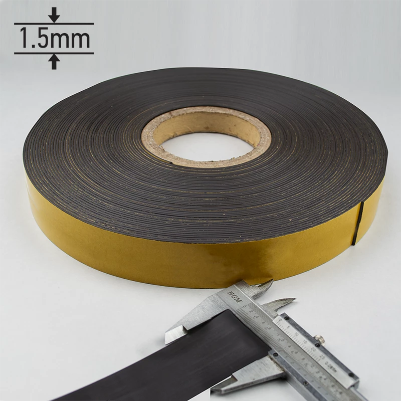 Μαγνητική Ταινία Αυτοκόλλητη 40x1.5mm Φερρίτης