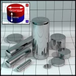 Μαγνήτης Δίσκος Φ9x5mm Νεοδυμίου Δύναμη Έλξης 2,5kg