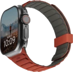 UAG Pathfinder Silicone Double-Sided Magnetic Strap for Apple Watch 42 / 44 / 45 / 46 / 49mm - Gray-Orange