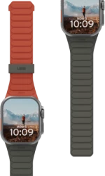 UAG Pathfinder Silicone Double-Sided Magnetic Strap for Apple Watch 42 / 44 / 45 / 46 / 49mm - Gray-Orange