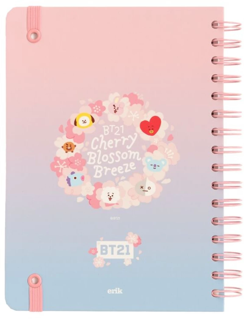BT21 Sakura A5 notebook