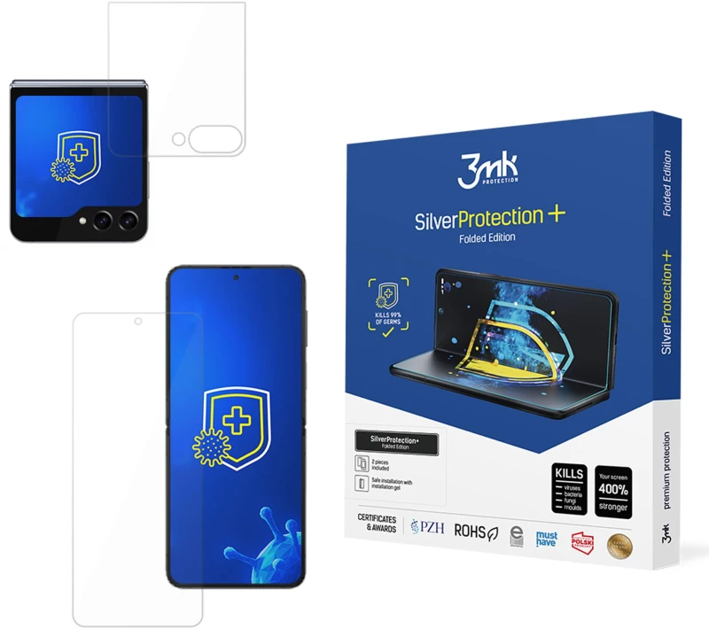 Antibacterial protective film 3mk SilverProtection+ Folded Edition for Samsung Galaxy Z Flip 6