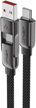 Acefast C13-05 USB-C - USB-A / USB-C Cable 480Mb/s 3A 0.2m - Black