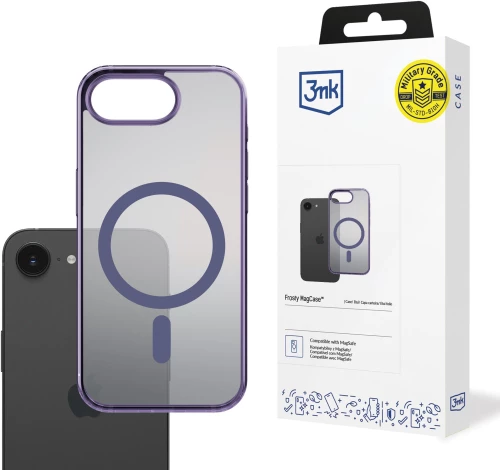 3mk Frosty MagCase for Apple iPhone 16E - Purple