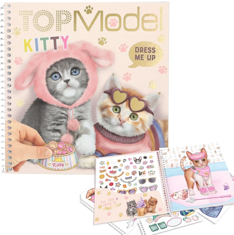 TOPModel - Dress Me Up Stickerbook KITTY (0412965) / Toys
