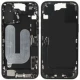For iPhone/iPad (AP16PL0024BPSP-B) Rear Cover (Pulled B) incl. small parts - Black, For iPhone 16 Plus