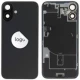 For iPhone/iPad (AP16PL0024BPSP-B) Rear Cover (Pulled B) incl. small parts - Black, For iPhone 16 Plus