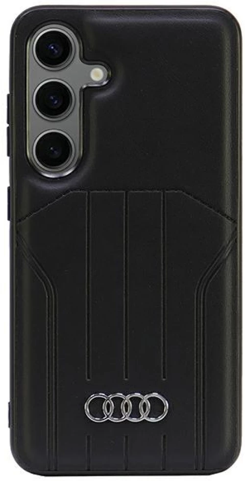 Audi Synthetic Leather MagSafe S24 S921 black/black hardcase AU-TPUPCMS24-Q5/D1-BK