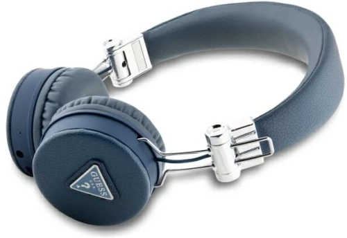 Guess Bluetooth ENC GUBH70PGTSPSB on-ear headphones blue/blue Grained Classic Round Shape