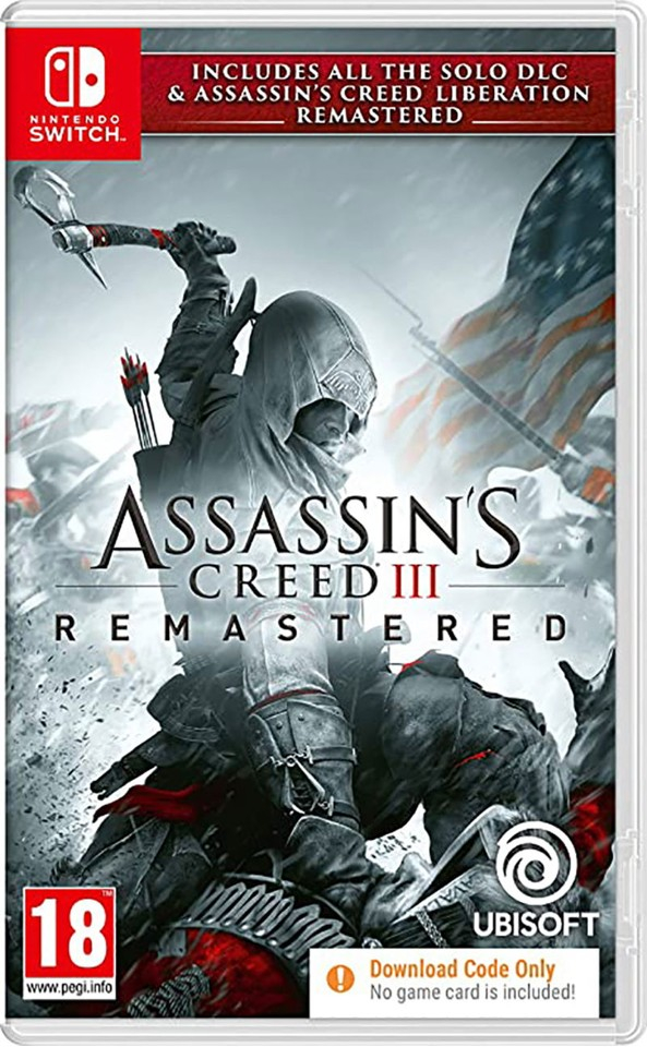 Assassin's Creed III Remastered (Code in a Box) / Nintendo Switch