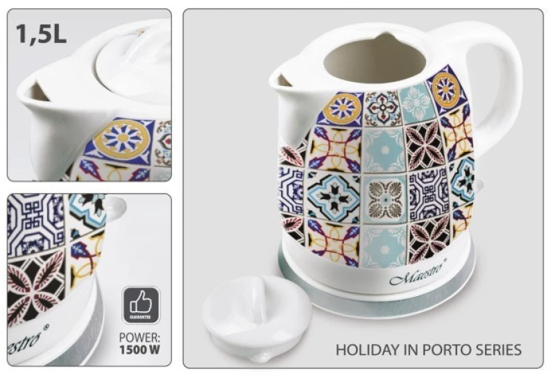 MAESTRO MR-066-PORTO Ceramic electric kettle