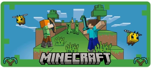 Minecraft gaming desk mat