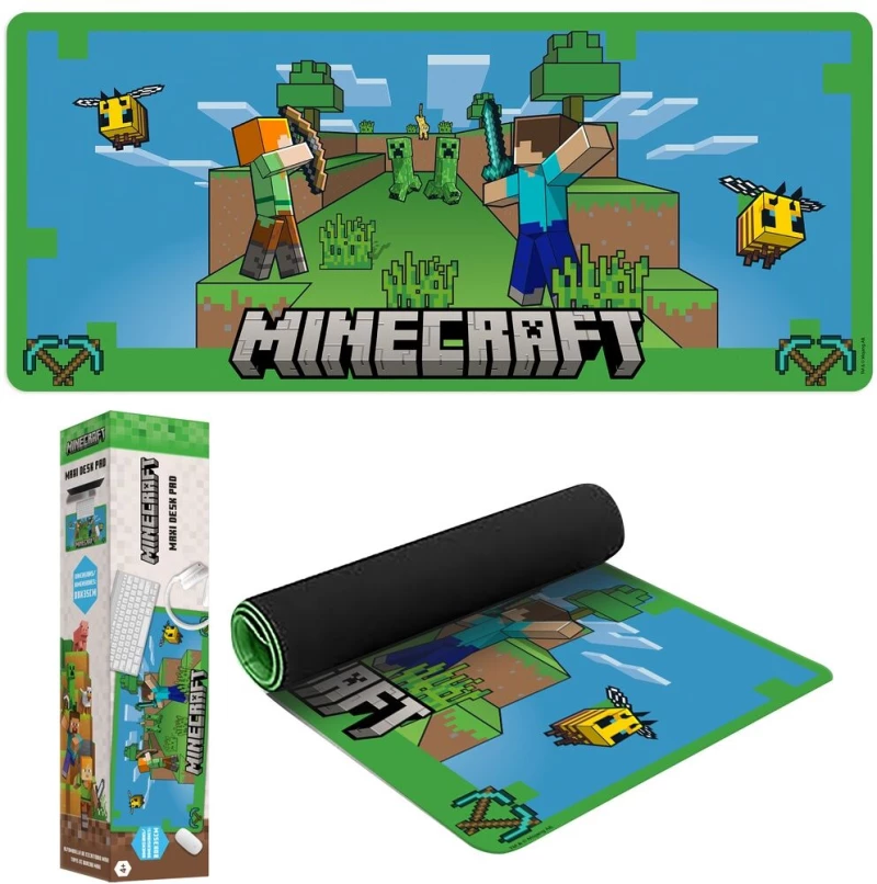Minecraft gaming desk mat