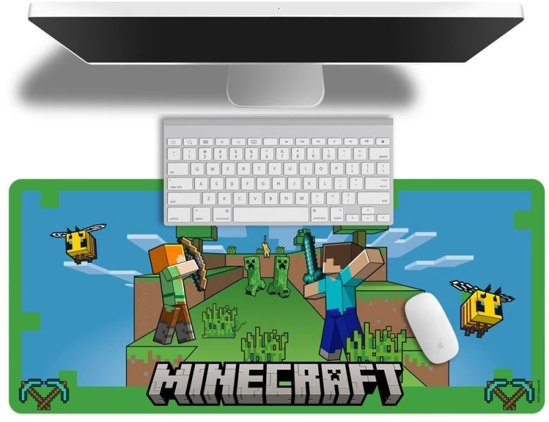 Minecraft gaming desk mat