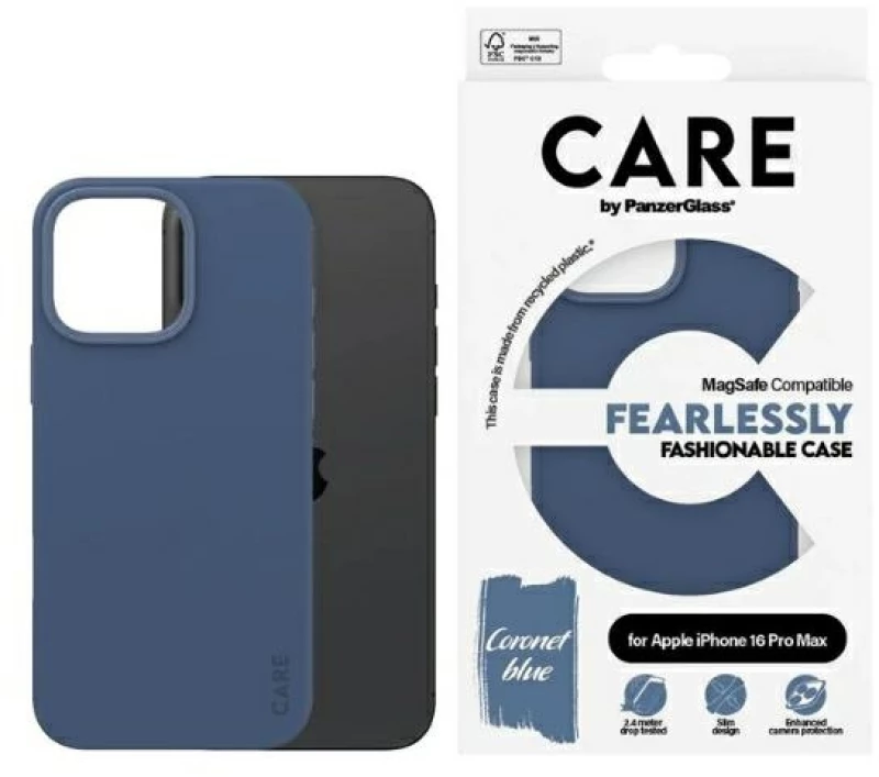CARE by PanzerGlass Fashion Case iPhone 16 Pro Max 6.9" blue/blue MagSafe 1384