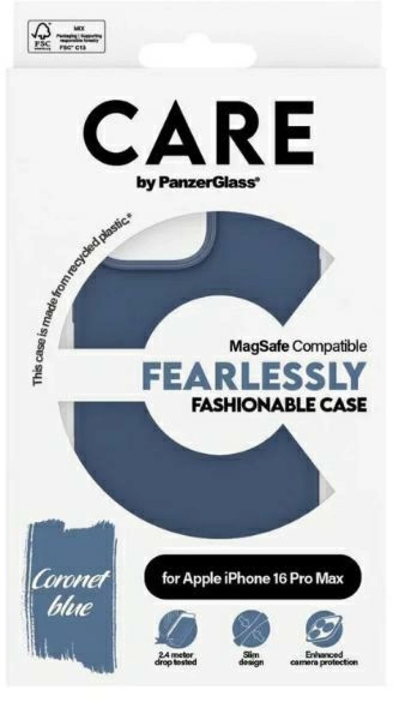 CARE by PanzerGlass Fashion Case iPhone 16 Pro Max 6.9" blue/blue MagSafe 1384