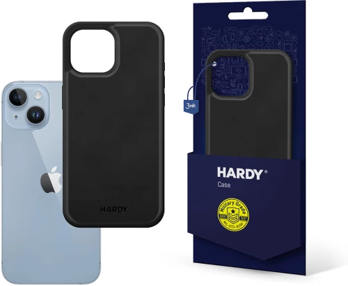 3mk Hardy Apple Silky Leather MagCase for Apple iPhone 14 Plus - Black