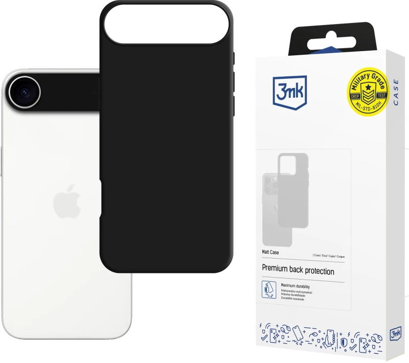 3mk Matt Case for Apple iPhone 17 Air - Black