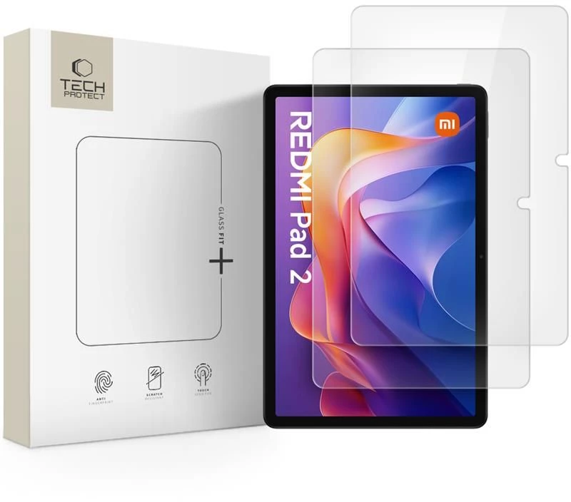 Tech-Protect Glass Fit+ 2-pack tempered glass for Xiaomi Redmi Pad 2 11.0 / SE 11.0 - transparent