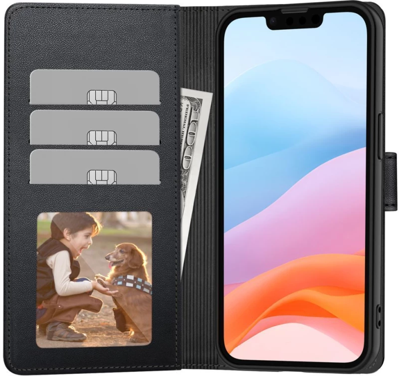 Tech-Protect Wallet Case for Motorola Moto G86 5G - Black