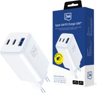 USB-C USB-A 3mk Hyper GaN PD Charger 65W? - White