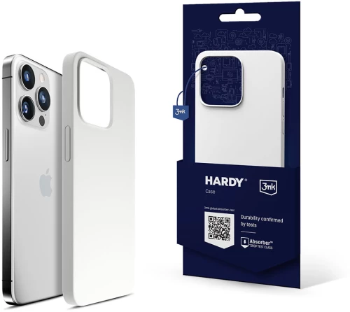 3mk Hardy Silicone MagCase for iPhone 14 Pro Max - White