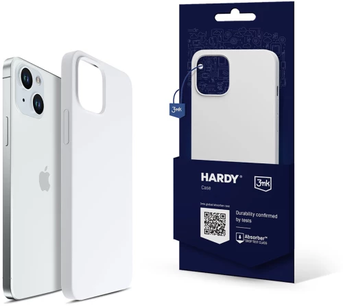 3mk Hardy Silicone MagCase for iPhone 15 Plus - White