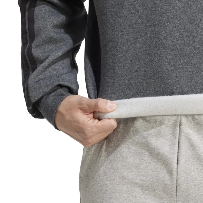 Ανδρικό Φούτερ Adidas Essentials 3 Stripes Sweatshirt Ανθρακί  Ανθρακί