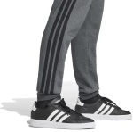 Ανδρική Φούτερ Φόρμα Adidas Sportswear Essential 3-Stripes Ανθρακί / Μαύρο  Ανθρακί