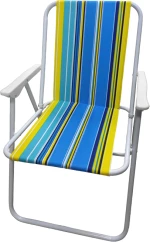 Πτυσσόμενη καρέκλα camping - 1215 - 270836 - Blue/Yellow 270836_bly